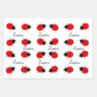 Ladybugs個々のラッピング紙シートセット ラッピングペーパーシート