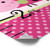 Ladybugs女の子の成長グラフ保8x44で！ ポスター (角)