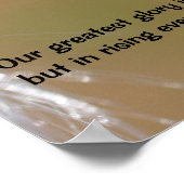 Ladybugs態度感動的孔子引用文 ポスター (角)