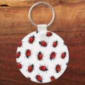 LADYBUGS、現実主義アート、キーチェーン キーホルダー (正面)