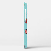 Ladybugs、青い背景、シームレス魅力的なパターン Case-Mate iPhoneケース (裏面 / 左)
