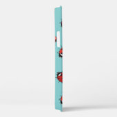 Ladybugs、青い背景、シームレス魅力的なパターン Case-Mate iPhoneケース (裏面 / 右)