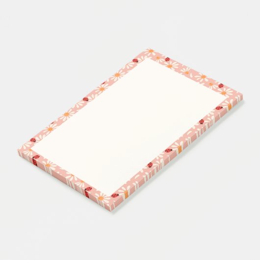 Ladybugs and Daisies ポストイット (アングル)