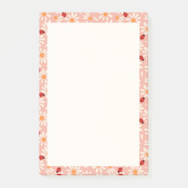 Ladybugs and Daisies ポストイット