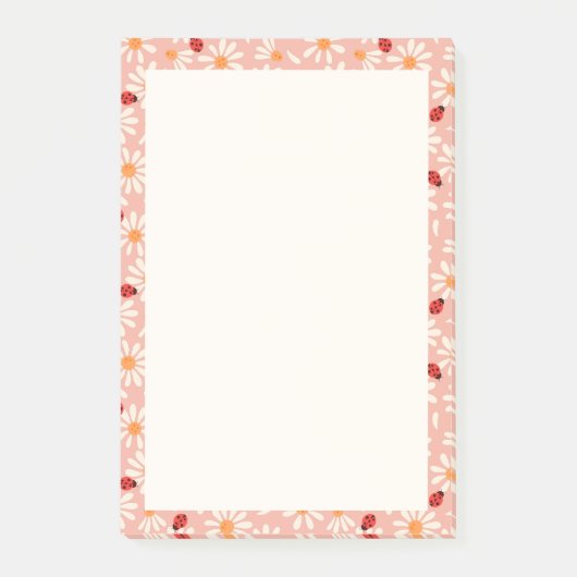 Ladybugs and Daisies ポストイット (正面)