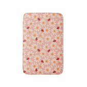 Ladybugs and Daisies Bath Mat バスマット (正面縦)