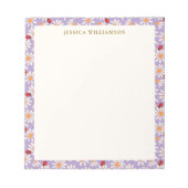 Ladybugs and Daisies Personalized Name ノートパッド (正面)