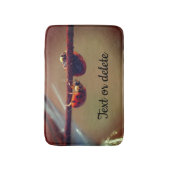 Ladybugs Balancingクローズアップパーソナライズされた バスマット (正面縦)