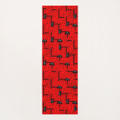 Ladybugs hstle -おもしろいラディバグパターン ヨガマット (裏面)