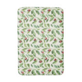 Ladybugs on Green Leaves Garden バスマット (正面縦)