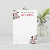 Ladybugs Onederful誕生日時間カプセルメッセージ 招待状 (スタンド正面)