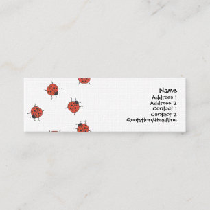 Ladybugzパターン スキニー名刺