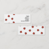 Ladybugzパターン スキニー名刺 (正面/裏面)