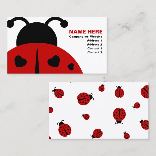 ladybugz. 名刺 (正面/裏面)