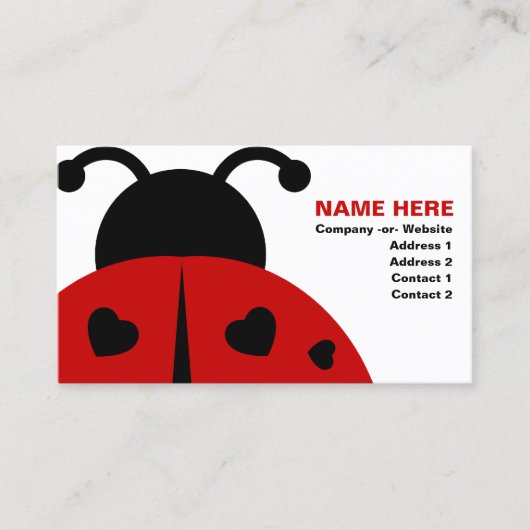 ladybugz. 名刺 (正面)