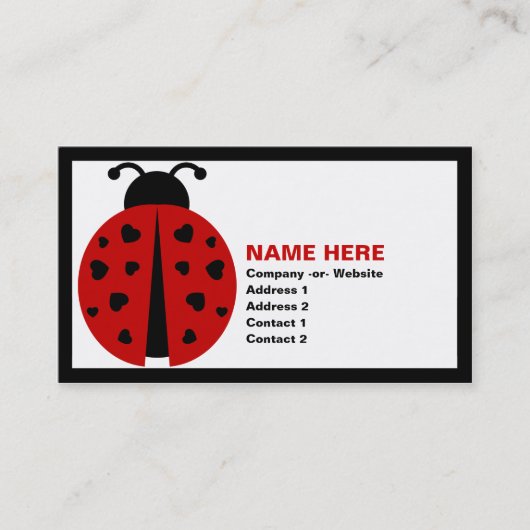 ladybugz. 名刺 (正面)