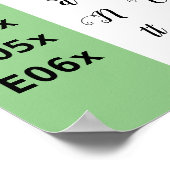 LadyLoveフォント合字グラフ ポスター (角)