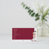 Ladysファッションプロファイルカード 名刺 (スタンド正面)