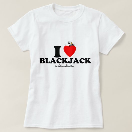 Ladys I愛ブラックジャックの上 Tシャツ (デザイン正面)