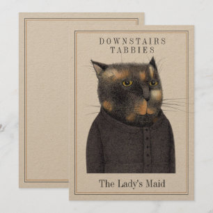 LADY'S MAID CAT 5x7フラットカード+文字(Kraft上) シーズンカード