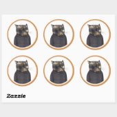 LADY'S MAID CAT Large Round Stickers ラウンドシール (シート)