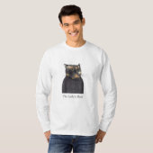 LADY'S MAID CAT MEN's Basic長袖 Tシャツ (正面フル)