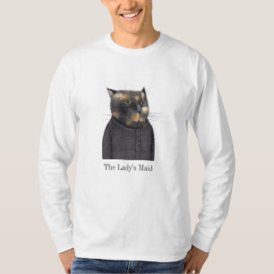 LADY'S MAID CAT MEN's Basic長袖 Tシャツ