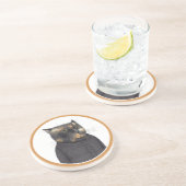 LADY'S MAID CAT ROUND Sandstone Coaster コースター (側面)