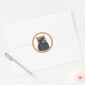 LADY'S MAID CAT SMALL ROUNDスタンプ ラウンドシール (封筒)