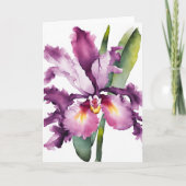 Laelia - Watercolor flowers カード (正面)