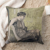 Laertesのための囲い板を編んでいるペネロペ彼女の父私 クッション (ブランケット)