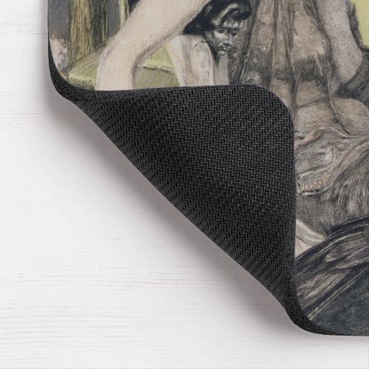 Laertesのための囲い板を編んでいるペネロペ彼女の父私 マウスパッド (コーナー)