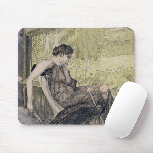 Laertesのための囲い板を編んでいるペネロペ彼女の父私 マウスパッド (マウス)