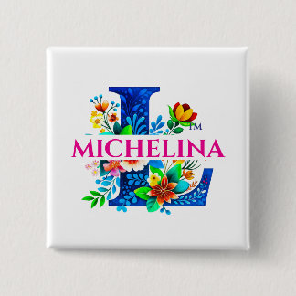 LAFALAISE MICHELINA スクエアボタン No. 350807 缶バッジ