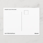 Lafayette Square Monument Postcard ポストカード (裏面)