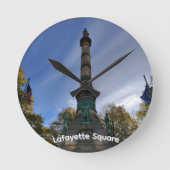 Lafayette Square Wall Clock ラウンド壁時計 (正面)