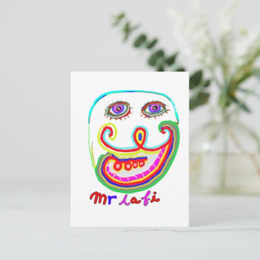 Lafi氏-私のコメディクラブに加わって下さい ポストカード (スタンド正面)