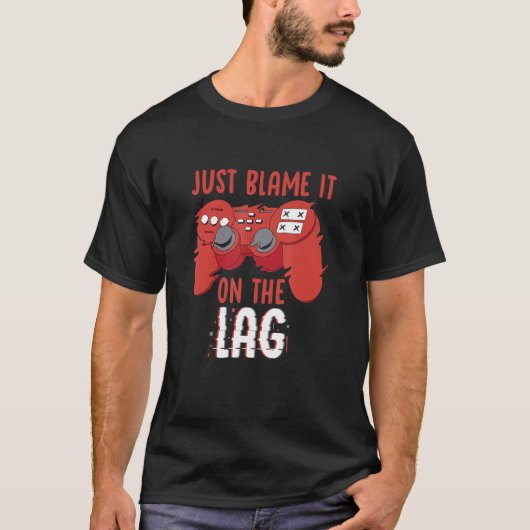 LagコントローラーのゲームVideogaに責任を負う Tシャツ (正面)