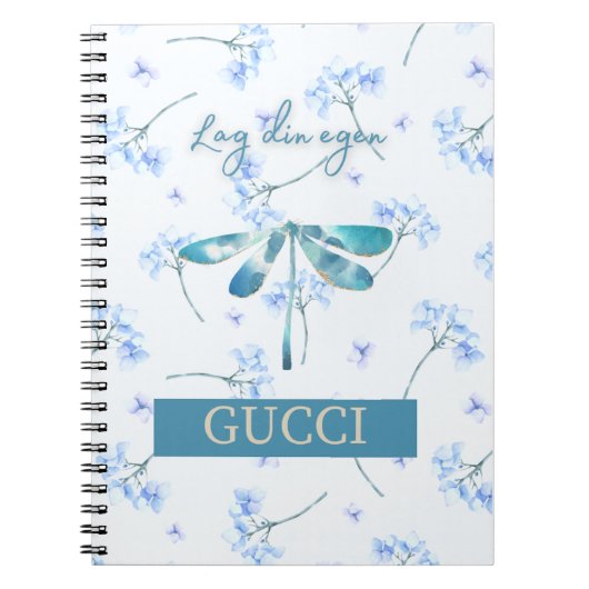 Lag din egen Gucci: Spiral Journal Anteckningsbok  ノートブック (正面)