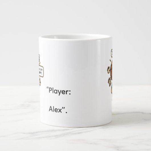 Lag Is My Enemy Coffee Mug – Custom Gamer Gift ジャンボコーヒーマグカップ (正面)