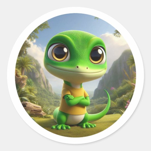 Lagartixa Simpática ラウンドシール (正面)