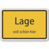 Lage Aufkleber Sticker Autoaufkleber シール (正面)