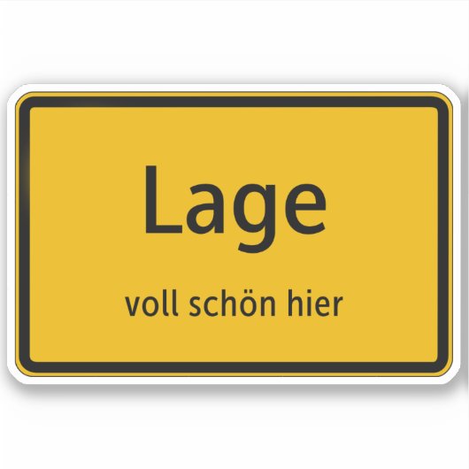 Lage Aufkleber Sticker Autoaufkleber シール (正面)