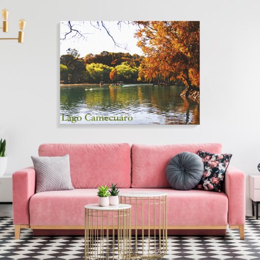 Lago Camecuaro Canvas Print キャンバスプリント (インサイチュ (リビング))
