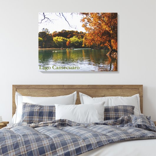 Lago Camecuaro Canvas Print キャンバスプリント (インサイチュ (寝室))