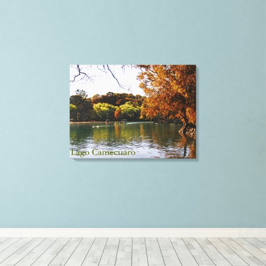 Lago Camecuaro Canvas Print キャンバスプリント (インサイチュ (ウッドフロア))