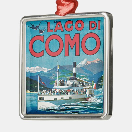 Lago di Como メタルオーナメント (左)