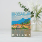 Lago Di Como, Bellagio，イタリアのヴィンテージ旅行 ポストカード (スタンド正面)