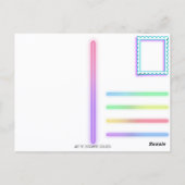 Lago di Como Italia Lake Como Italy Pink Postcard  ポストカード (裏面)