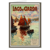 Lago di Garda, Lake Garda，イタリアのヴィンテージ旅行， L (正面)